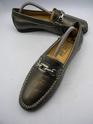 MEPHISTO Cool Air Sage Green Patent Leather Driving Loafers Moc Size 8 US • $59
