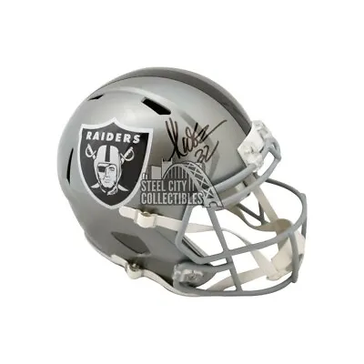 Marcus Allen Autographed Raiders Flash Replica Full-Size Football Helmet - BAS • $287.95