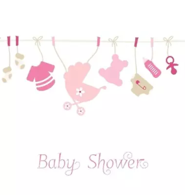 Lollys Publishi Baby Shower Guest Book Pink Girl Beautiful Guest B (Hardback) • £25.59