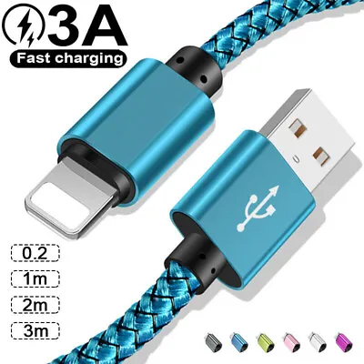 $3.65 • Buy 2m 3m Extra Long Fast Charge Charger Cable For IPhone 11 12 13 14 X XR USB Cord