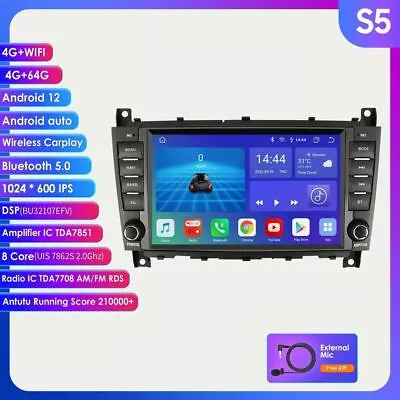 GPS Radio 64G For MERCEDES BENZ C/CLK W203 C230 C280 C350 Android Stereo CarPlay • $197.99