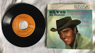 ELVIS PRESLEY By Request*RARE ORANGE LABEL* 7  45RPM *MEXICO* RCA MKE-317 N-Mint • $10