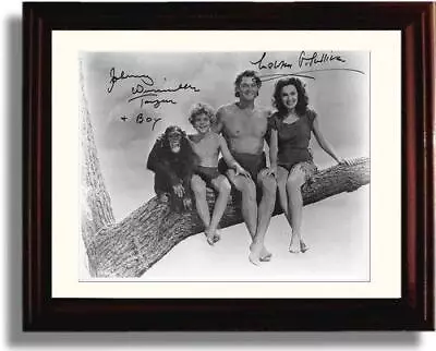 16x20 Framed Johnny Weissmuller And Maureen O Sullivan Autograph Promo Print - • $74.99