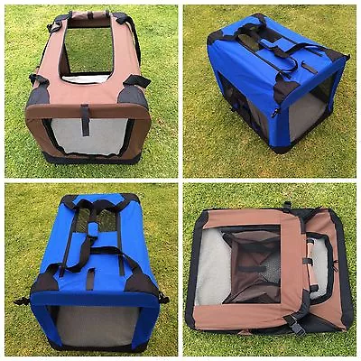 Portable Foldable Pet Soft Crate Portable Dog Cat Carrier Travel Cage Kennel • $109.99