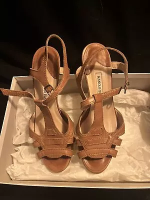 Manolo Blahnik Brown Marronw Brest 36 Size 6 • $15