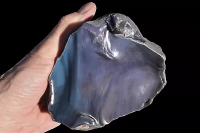 Rare RAINBOW OBSIDIAN 5  X 5  BLUE PURPLE Lapidary Rough Rock Mineral Specimen • £320.42