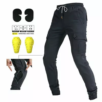 Motorcycle Pants Motorcross Street Riding Trousers All-Weather Jeans CE Armored • $84.95
