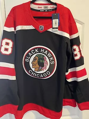 AUTHENTIC Adidas Chicago Blackhawks Patrick Kane 2020 Reverse Retro Jersey 56 • $179