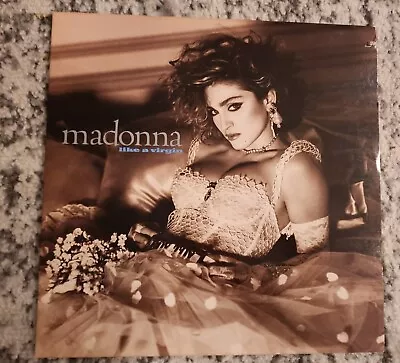 LIKE A VIRGIN MADONNA 1984 SIRE LP 1-25157 Vinyl Allied Pressing RL Reverse Back • $14.99