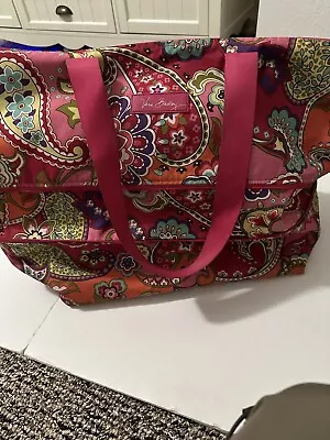 Vera Bradley Purse Pink Paisley Print Interior And Exterior Pockets Zip Closure • $9.99