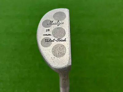 MATZIE VELVET-TOUCH 20 PUTTER Hickory Wood Shaft Right Handed Venice California • $49.99