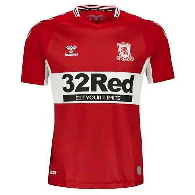 Size:M Middlesbrough FC Football Shirt Home Top Soccer Jersey 2021/2022 Hummel  • £27.50