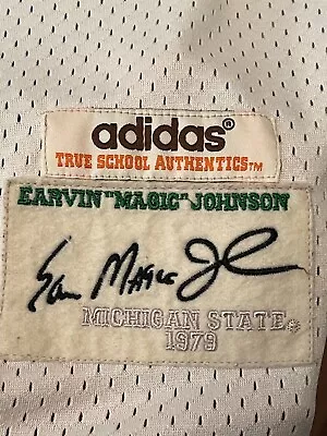 Vintage Michigan State Magic Johnson #33 Adidas True School 1979 Jersey 4XL (58) • $119.99