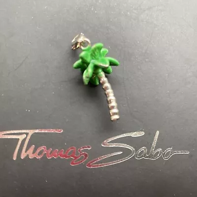 Thomas Sabo 925 Sterling Silver Enamel Palm Tree Charm Excellent Condition RARE • £29.99