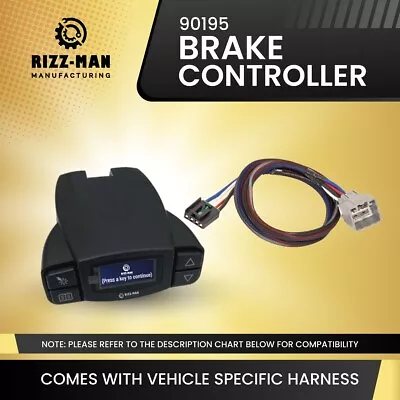 RIZZ-MAN 90195 Brake Controller Compatible With 10-12 Dodge RAM 15002500 3500 • $119.99