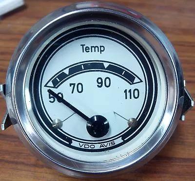 White Vdo Temperature Gauge 12v • $69.99