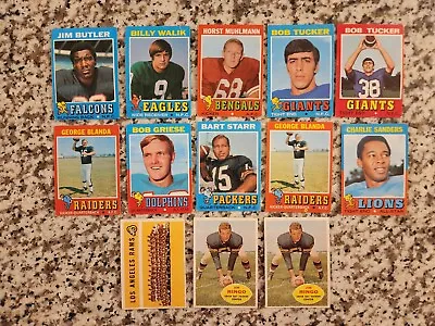 $20.50 • Buy 1970's / Vintage Football Card Lot  (109) -  HoF- Stars - Starr Unitas 