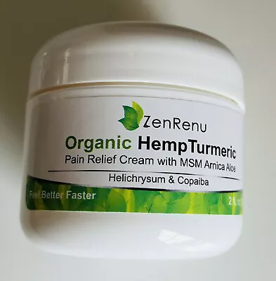 $29.99 • Buy Organic Hemp Pain Relief Cream Hemp Turmeric 2 Oz