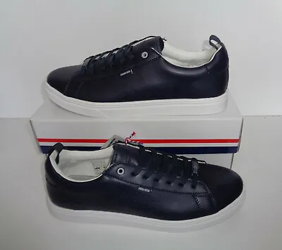 Lambretta Mens Navy White Casual Memory Foam Trainers Shoes RRP £55 Sizes 7 8 9 • £23.48