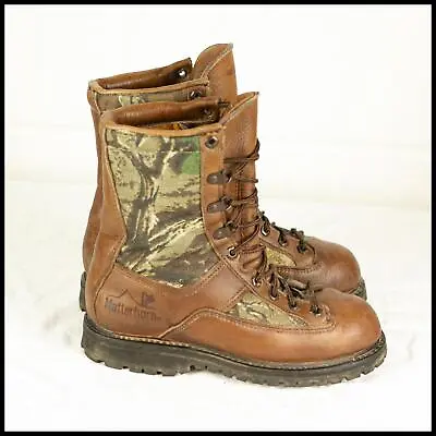 Vintage MATTERHORN Camo Hiking BOOT Brown UK 6/ EU 39/US 7M 9W 802 B • $206.84