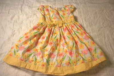 Gymboree Dress 5T Girl Yellow Daffodil Easter  Church • $10