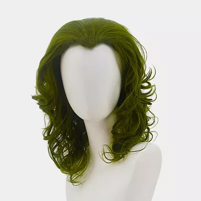 Movie Joker Masquerade Carnival Wig Cosplay Party Prop Curly Green Hair 13.8  • £12.97