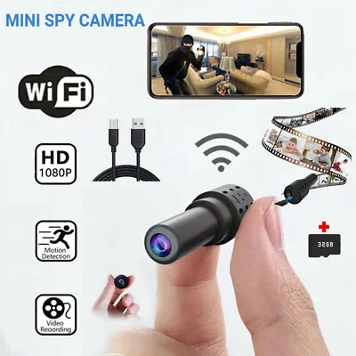 4K WIFI Wireless Mini Camera DIY Hidden Home HD IP DVR Nanny HD 1080P Cam • £18.99