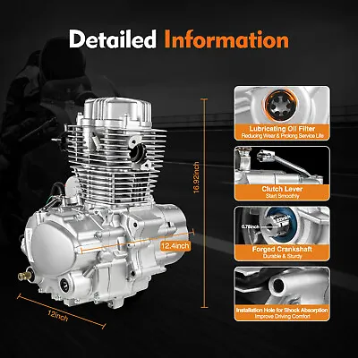 4 Stroke250cc Aluminum DIRT BIKE ATV Engine Motor Alloy /5 Speed Transmission • $341.05