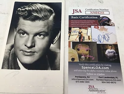 Benny Hill  Signed Black & White Photograph  JSA COA • $54.99