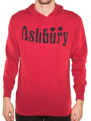 NWOT MENS ASHBURY OG FLEECE HOODIE $60 M Red Slim Fit Cotton Pullover • $21