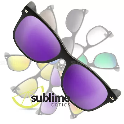 POLARIZED Metallic  Purple Replacement Lenses For Ray Ban RB2132 New Wayfarer 52 • $25.95