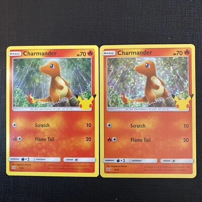 $7.99 • Buy Pokemon McDonald’s 25th Anniversary Charmander Promo Cards Holo / Non Holo 9/25