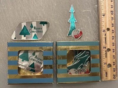 $14.95 • Buy 20 Vintage 1960’s Kaycrest Christmas Noel Diecut Package Metal Seals NOS!