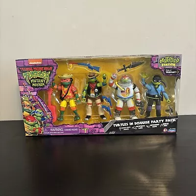 TMNT Mutant Mayhem Turtles In Disguise Party Pack  Figure Set Playmates ! • $34.90