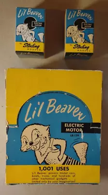 2 Antique Vintage Sterling Electric Motors Lil Beaver+ Display Box Fan Toy Boat • $41.50