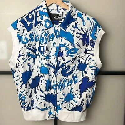 Love Moschino Splash Print Vest Size US 10 • $105