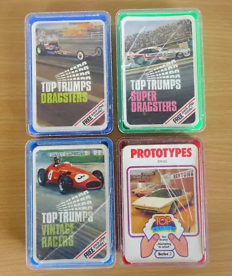 Vintage Top Trumps Bundle Dragsters Racers Race Cars Prototypes Waddingtons • £7.99