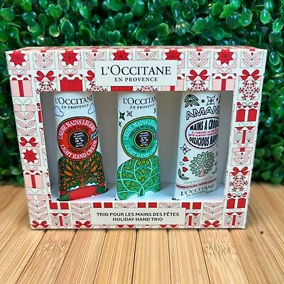 New L'Occitane Set Festive Hand Cream Trio Gift Holiday Hand Creams Shea Butter • $28