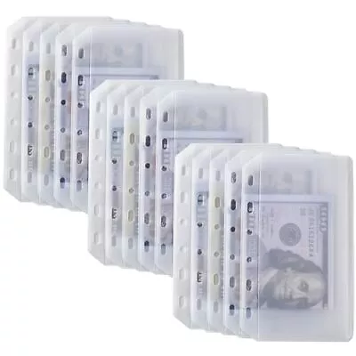 15pcs A7 Mini Binder Pockets With No Zippers Zipless Budget Envelopes For Ca... • $8.76