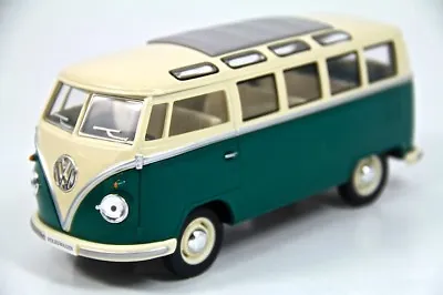 7  Kinsmart 1962 VW Volkswagen Bus Diecast Model Toy Car Van 1:24 Green • $15.98