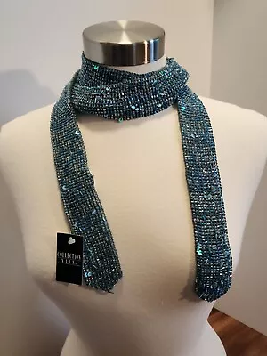 Nine West Collection XIIX Beaded Sequin Designer Scarf NWT • $17