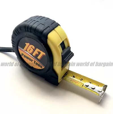 16 Ft 3/4  Measuring Tape Carpenter Measure Tool Retracting Ruler Thumb Lock T36 • $8.95