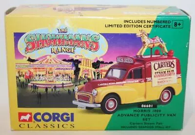 Corgi 1/43 Scale 06601 Morris 1000 Advance Publicity Van Set Carters Fairs • $30.82