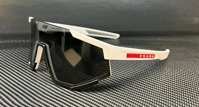PRADA LINEA ROSSA PS 04WS TWK06F Matte White Dark Grey Men's 63 Mm Sunglasses • $198.45
