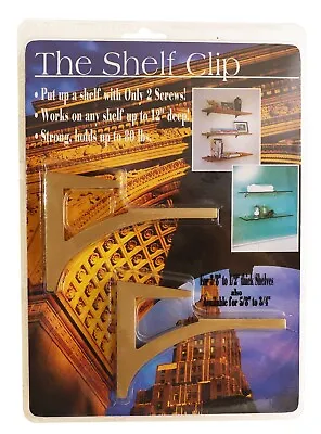 The Shelf Clip For 5/8 -3/4  Thick Mounts Shelf Up To 12  Deep With 2 Screws • £14.45