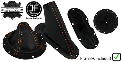 Orange Stitch Leather Shift + E Brake Boot+plastic Frame For Dodge Viper 03-06 • $317.73