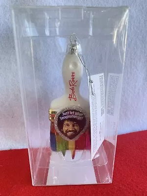 £11.98 • Buy Kurt Adler Glass  Bob Ross Paint Brush Christmas Ornament NWT