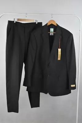 BNWT M&S Collezione Regular Fit 2 Piece Suit Grey Pinstripe Men's Chest 46  W40  • $74.69