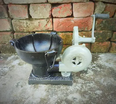 Vintage Style Forge Furnace With Hand Blower Pedal Type Handle Blacksmith . • $140