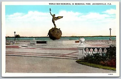 Vtg Jacksonville Florida FL World War Memorial Park 1920s Old View Postcard • £8.67